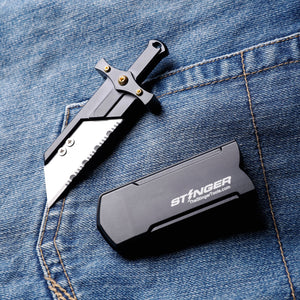 Stinger Buster Tool with P01 Serrated Utility Edge