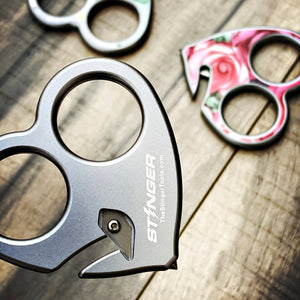 Stinger Heart-Shaped EDC Emergency Escape Tool, Keychain, Seat Belt Cutter, and Glass Breaker