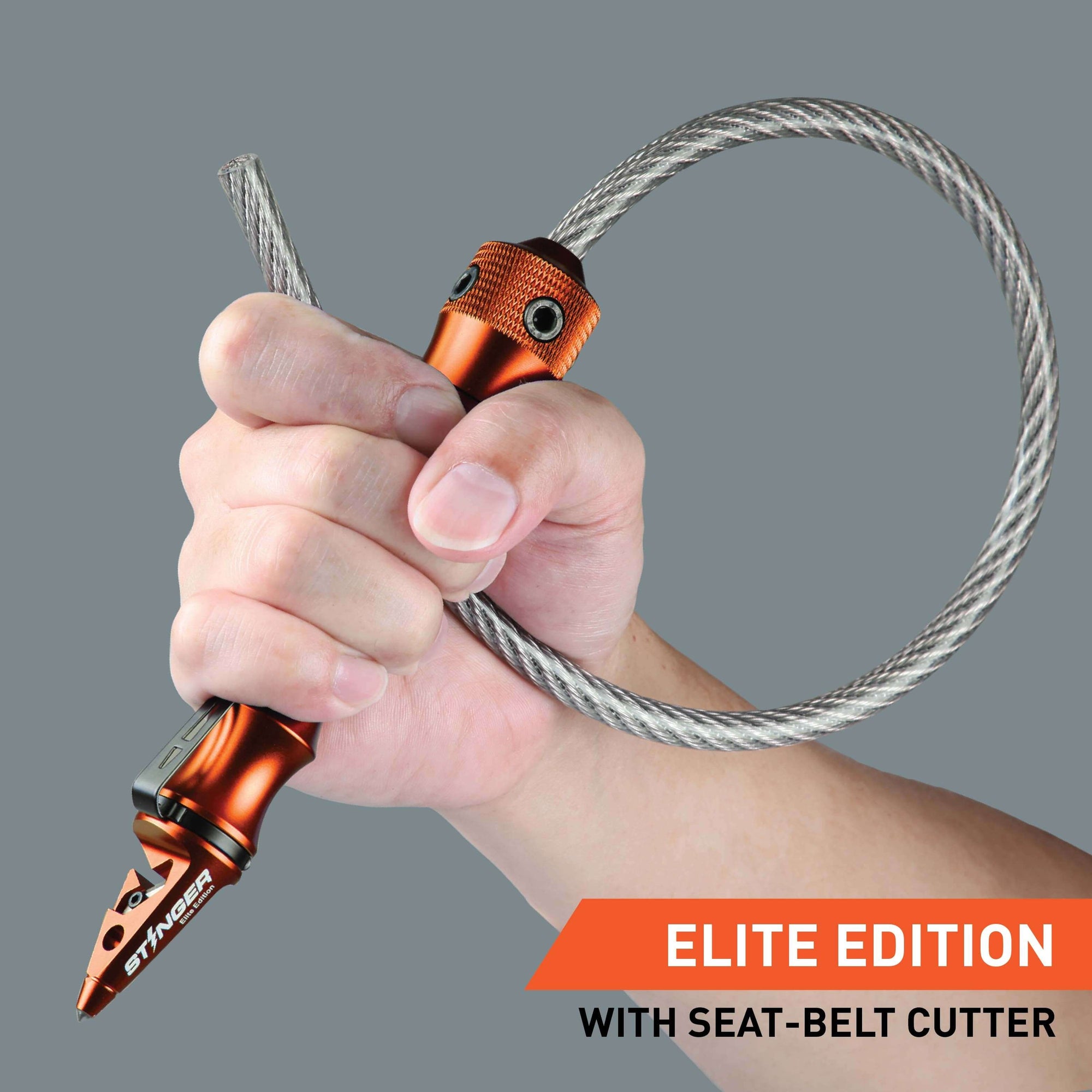 Stinger Whip Car Emergency Tool (Elite Edition, Orange)