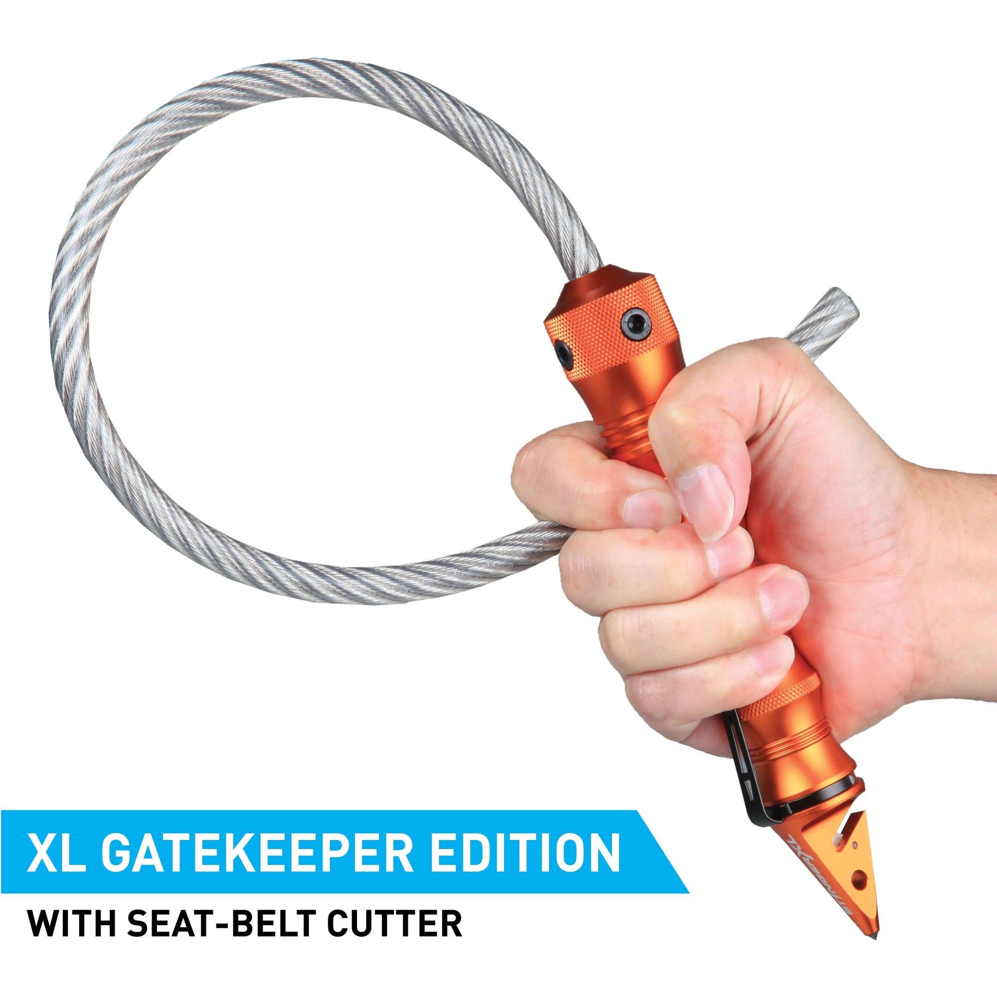 Stinger Whip Car Emergency Tool (XL Gatekeeper Edition, Orange)