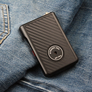 Safety Wallet With Personal Alarm ( Black Carbon Fiber)