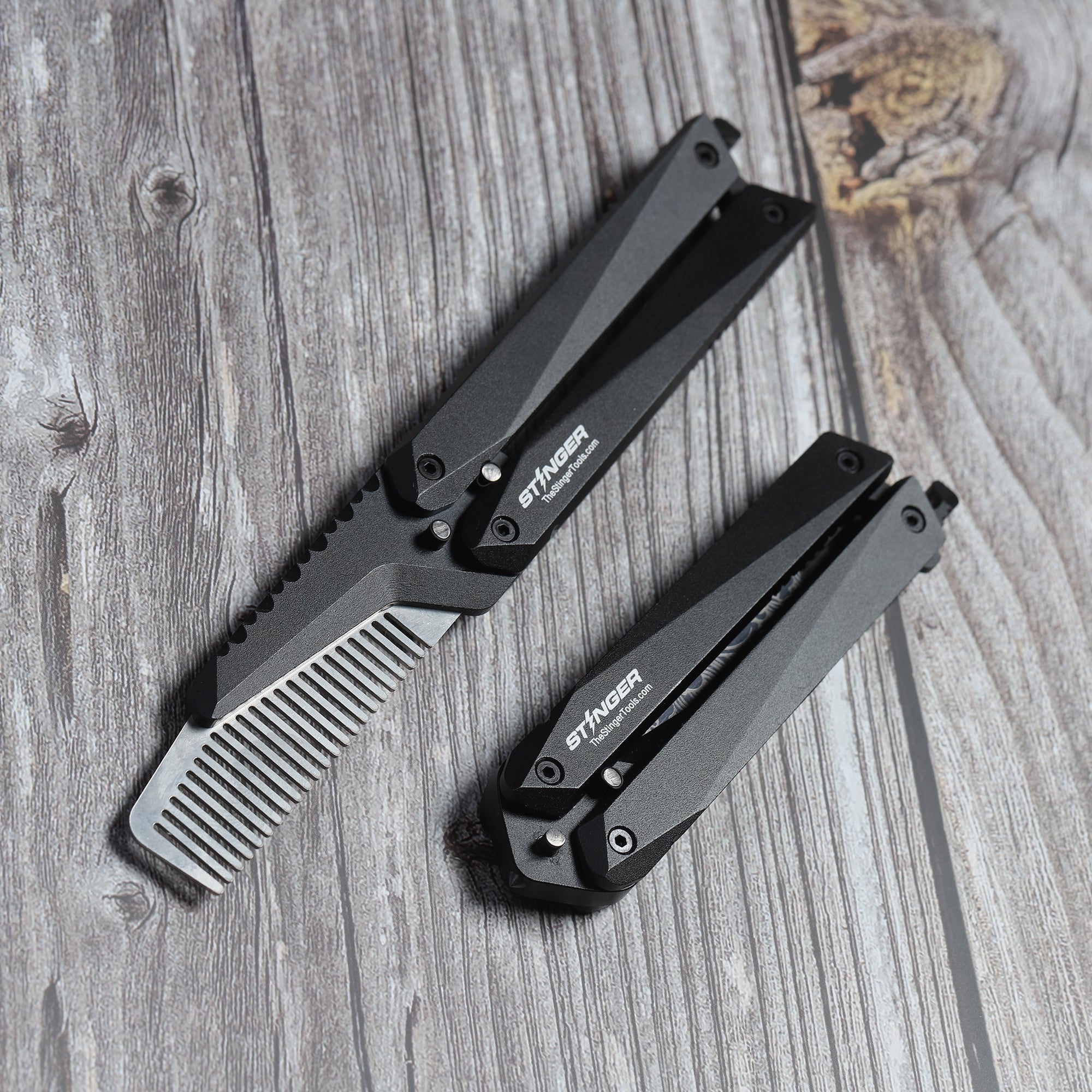 Butterfly Comb Razor Hair And Beard Styling Comb (Butterfly Comb) - Stinger Survival Tools