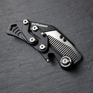 Comb: Stinger Godzilla Comb, Hair Comb, Beard Comb, Grooming Comb, EDC - Matte Black