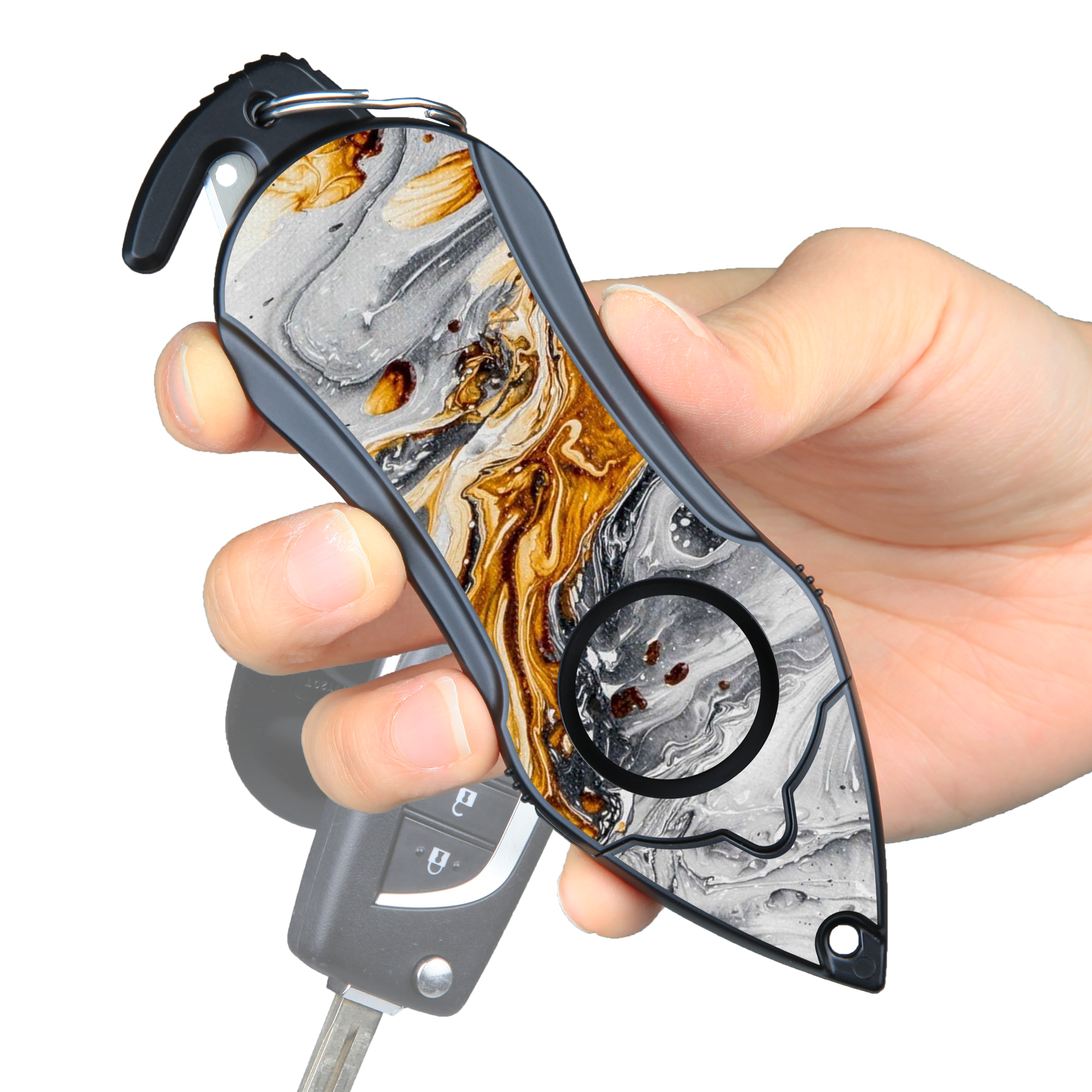 Personal Safety Alarm, Car Window Breaker, Seatbelt Cutter, Panic Button, Self-Defense, Personal Alarm Keychain, Women Safety, Personal Safety Device