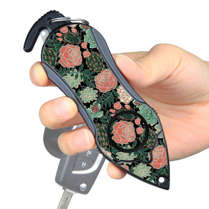 Personal Safety Alarm, Car Window Breaker, Seatbelt Cutter, Panic Button, Self-Defense, Personal Alarm Keychain, Women Safety, Personal Safety Device