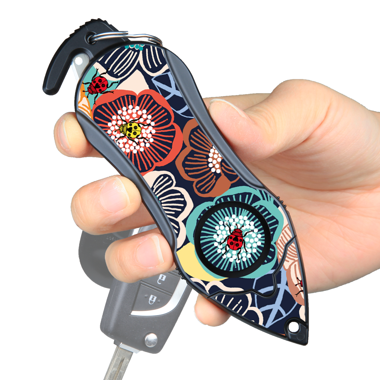 Personal Safety Alarm, Car Window Breaker, Seatbelt Cutter, Panic Button, Self-Defense, Personal Alarm Keychain, Women Safety, Personal Safety Device