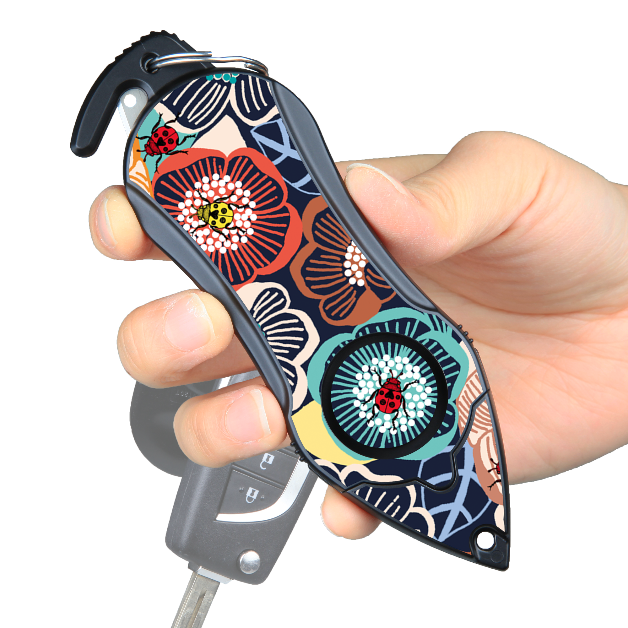 Personal Safety Alarm, Car Window Breaker, Seatbelt Cutter, Panic Button, Self-Defense, Personal Alarm Keychain, Women Safety, Personal Safety Device