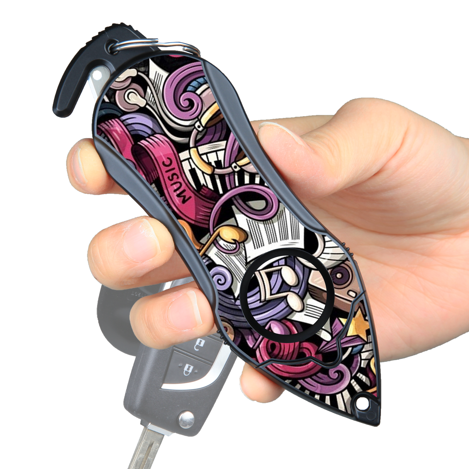 Personal Alarm Emergency Tool: Safety Alarm, Seat Belt Cutter, Glass Breaker 