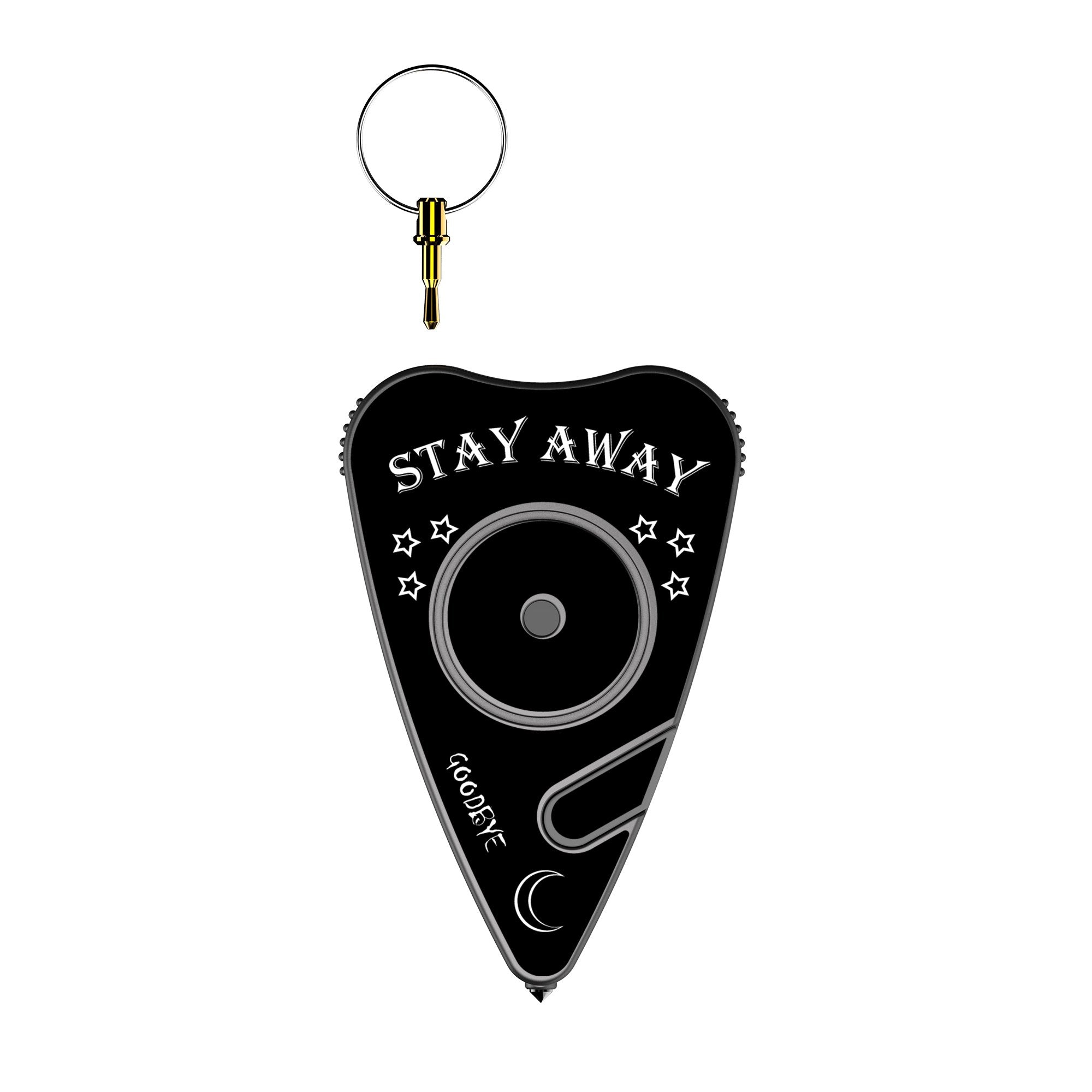 Secure Alert Personal Safety Keychain Alarm (Black Stay Away)